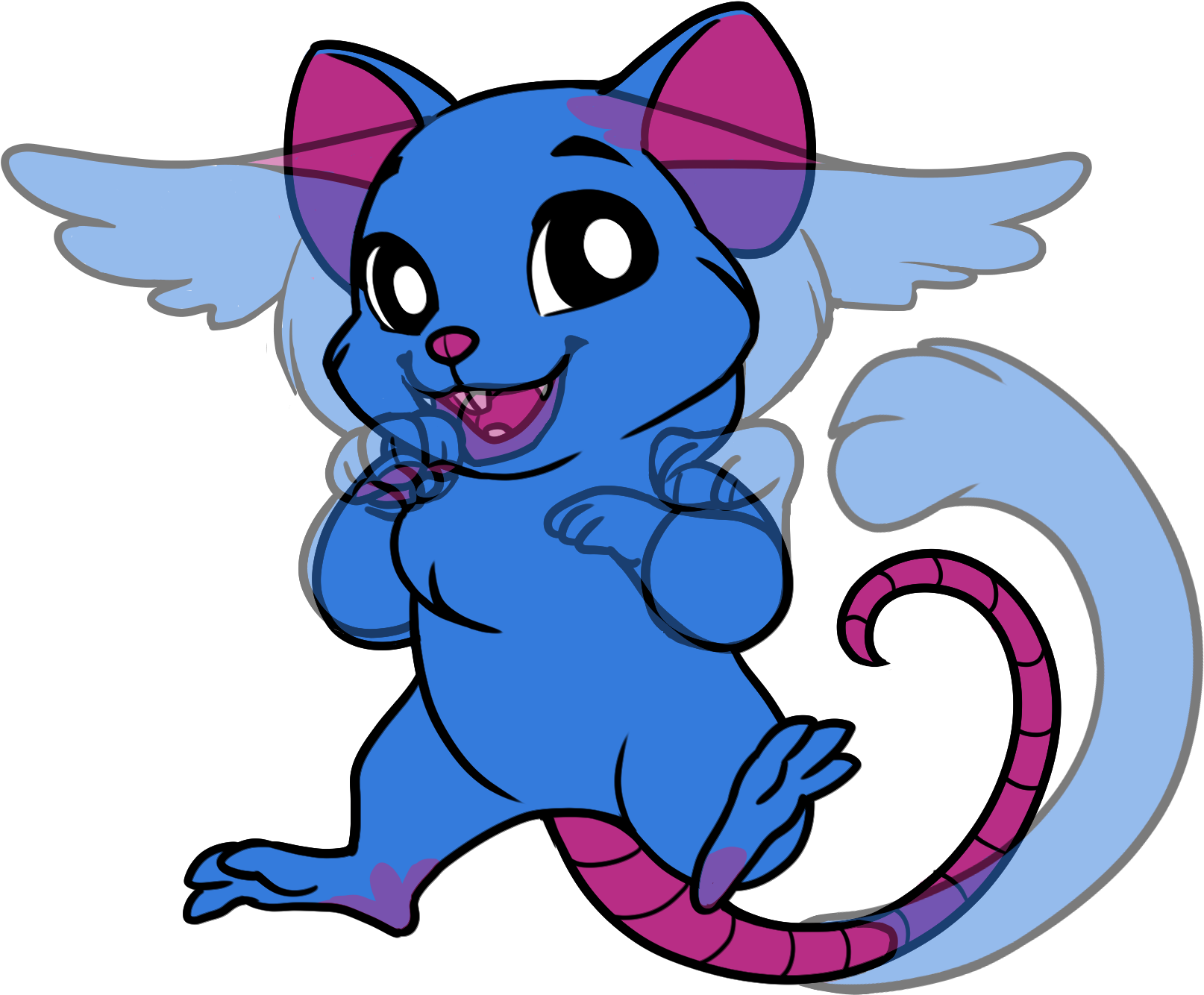 Edited In Parts Of The Chibi Cat Base , And The Ears, - Cartoon (2000x1350)