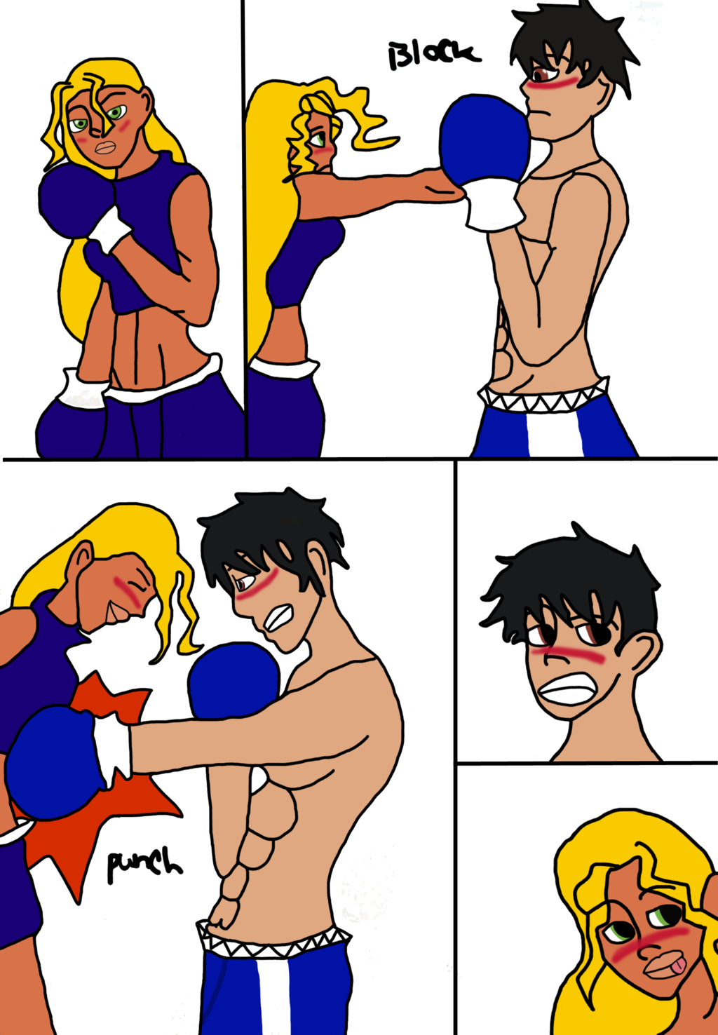 Ashley And Mau Boxing Match 2 By Sbgf - Ashley And Mau Boxing Match 2 By Sbgf (1024x1476)