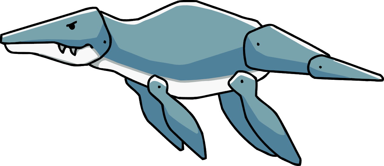 Reptile, Water, Predator - Super Scribblenauts Dinosaurs (1261x545)