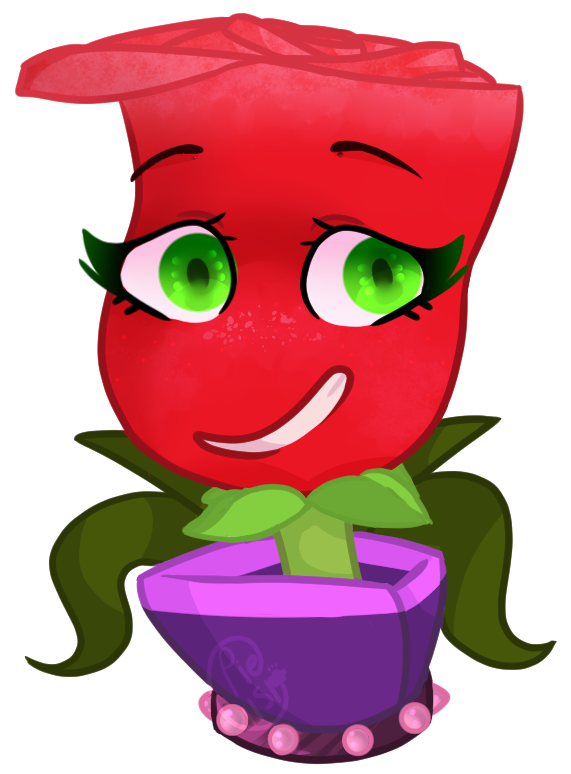 Pvz Pvz Rose Pvs Heroes Pvz Heroes Rose Plants Vs Zombies - Plants Vs. Zombies Heroes (682x1000)