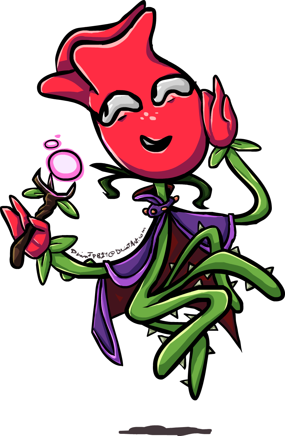 Rose By Devianjp824 Pvzheroes - Plants Vs Zombies Heroes Zombies (930x1419)