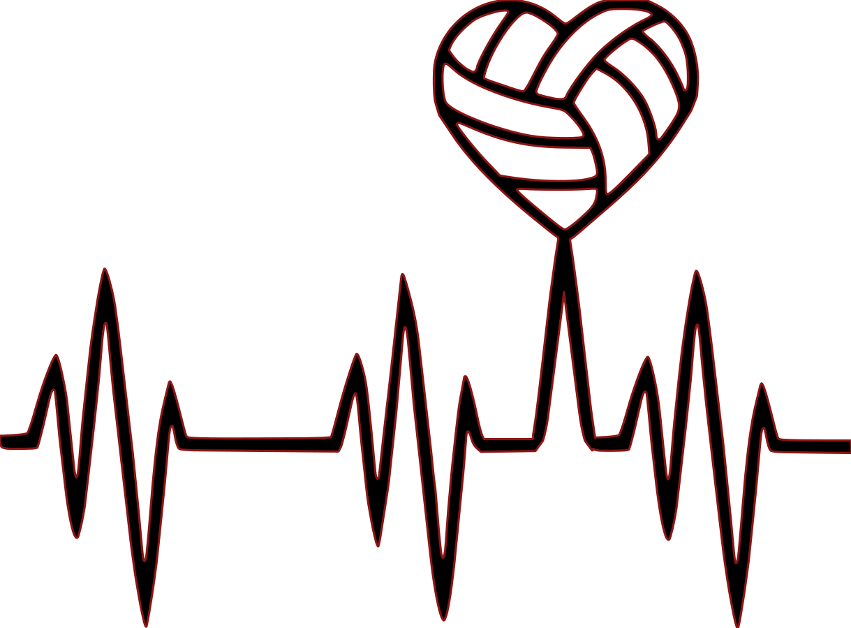 Heart sport. Волейбол сердце. Волейбольный пульс. Спортивный рисунок ЕКГ. Волейбол сердечки.