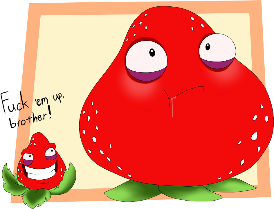 Image Sunflower Queenpng Plants Vs Zombies Crossover - Plants Vs Zombies 2 Strawberry (1000x833)