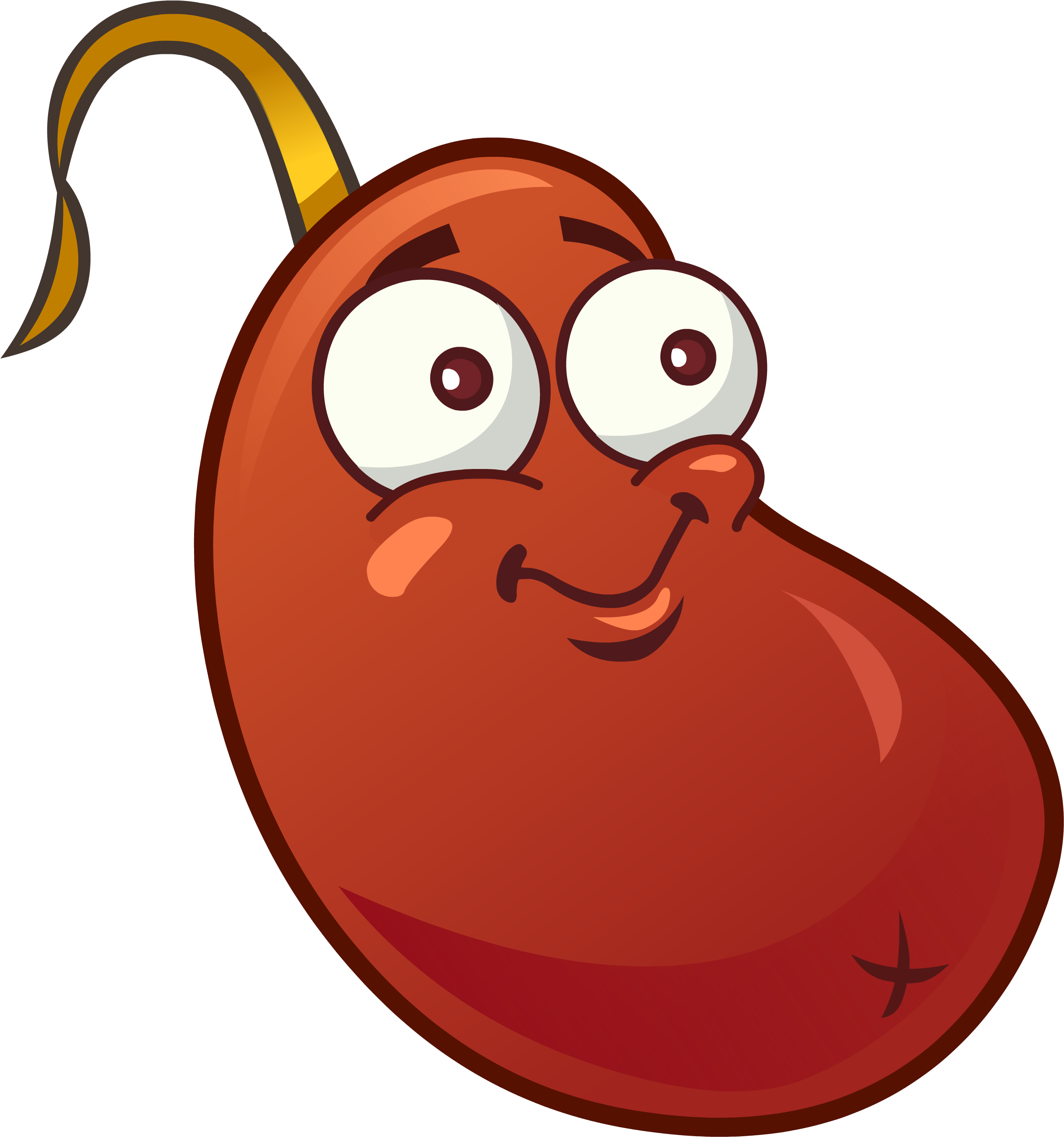 Chili Bean Hd- - Plants Vs Zombies Bean (2797x2922)