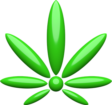 Cannabis, Hemp, Ganja, Herb, Bud - Comic Hanfblatt (364x340)