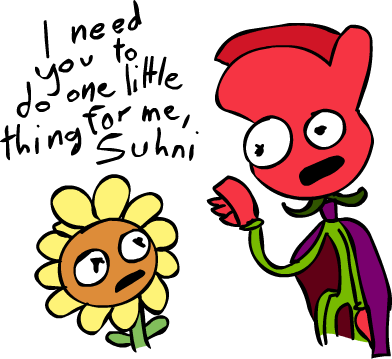 Rick And Morty Doc And Mharti Plants Vs Zombies Plants - Pvz Red Stinger X (392x359)