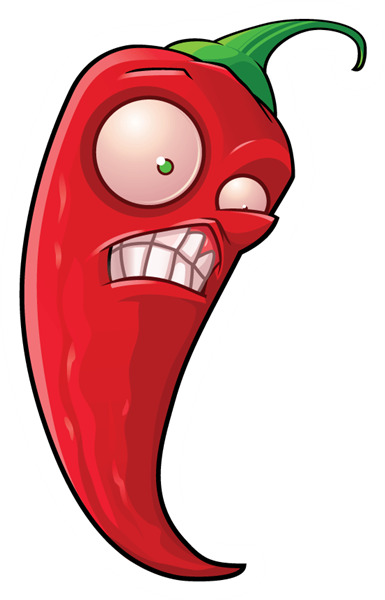 Plants Vs Zombies, Stains, Stained Glass, Stained Glass - Plants Vs Zombies Jalapeno Png (385x600)