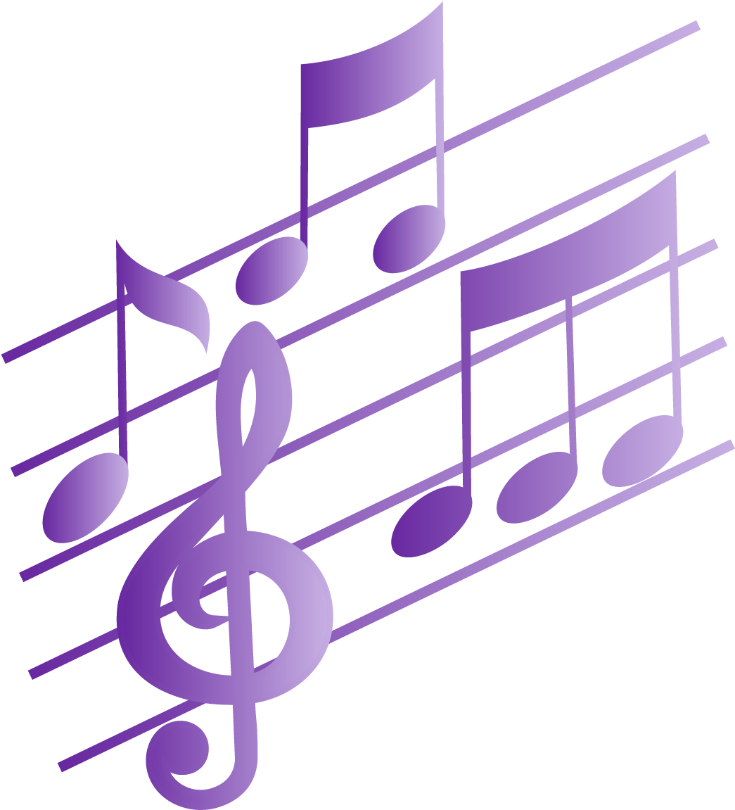 Musical Note Sheet Music Clip Art - Transparent Purple Music Note Png (1500x1500)