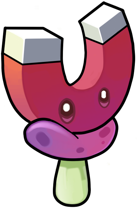 Free - Plants Vs Zombies 2 Magnet Shroom (440x668)