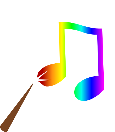 Magic Rainbow Note Cutie Mark By Kinnichi - Mlp Cutie Mark Rainbow Music (435x500)