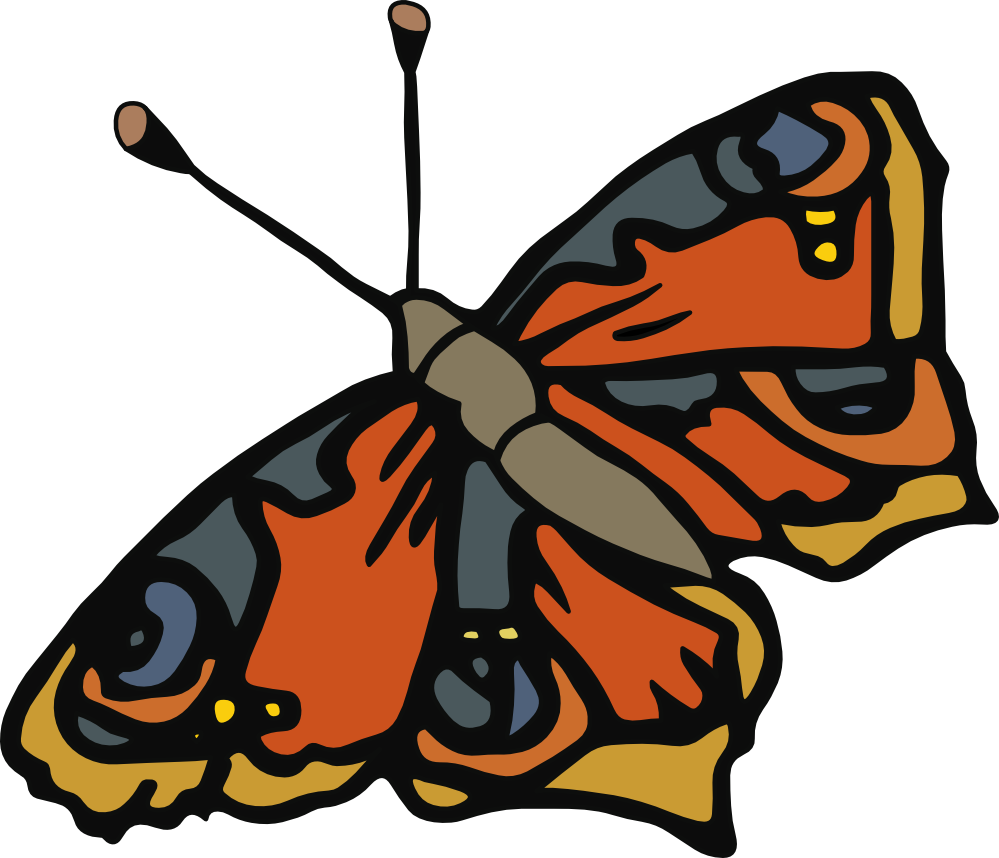 Butterfly 58 Art 999px 152 - Butterfly Clip Art (999x858)