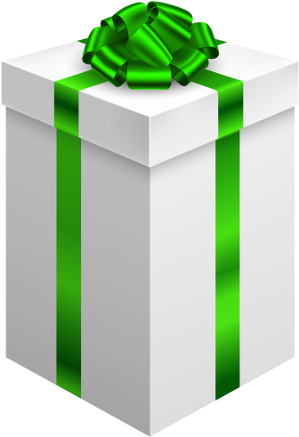 Gift Box With Green Bow Png Clipart In Category Gifts - Beardeur Bbs-4 Bigmouth Do It Yourself Back Hair Shaver (341x500)