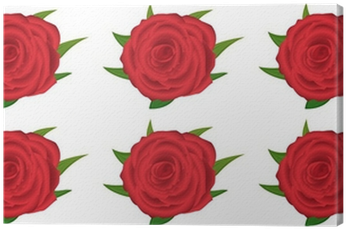 Wallpaper Pattern With Of Red Roses On White Background - Garden Roses (400x400)