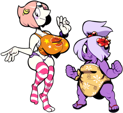 Tried My Hand At My Own Take On These Two, Since A - Cartoon (500x442)