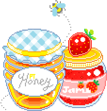 Canned Food Clipart Transparent - Honey Tumblr Transparent (500x461)