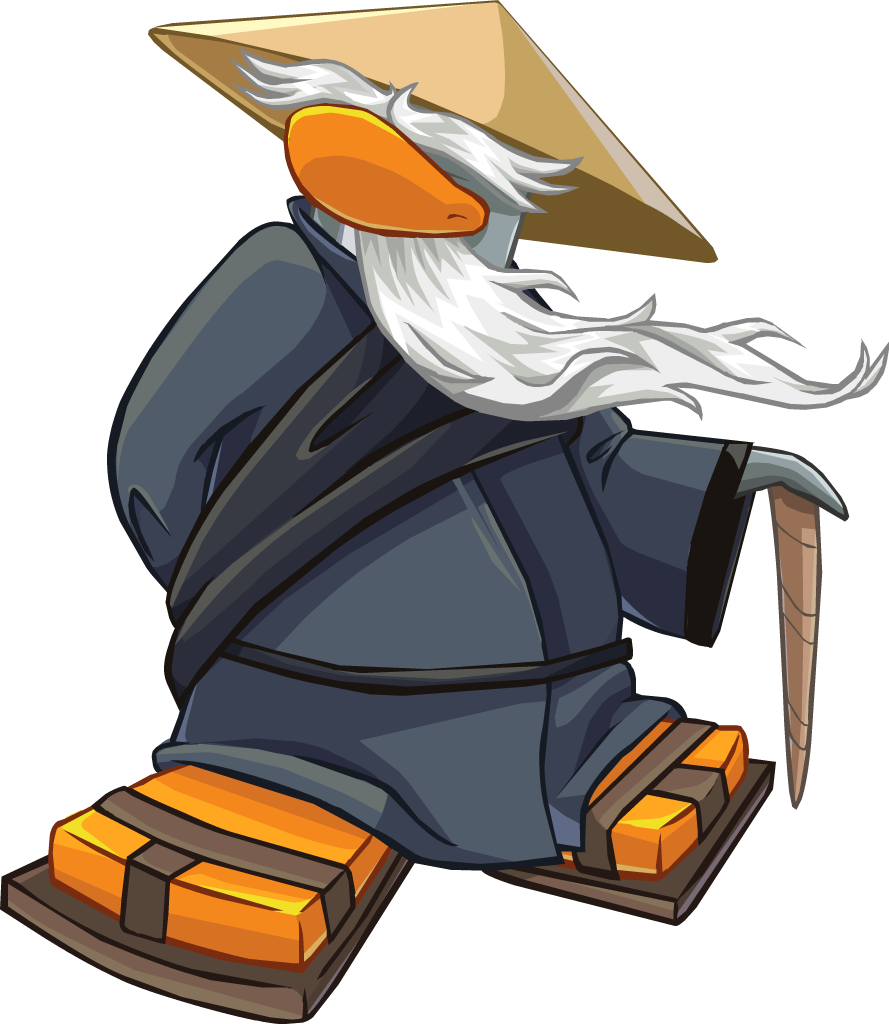 Sensei Clip Art Images Gallery - Club Penguin Ninja Sensei (889x1024)