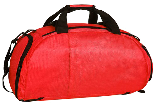 Duffle Bag Transparent Image - Red Sport Bag Png (500x500)