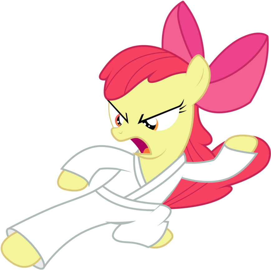 Kung Fu Master Apple Bloom By Brony-works - My Little Pony ♥ Apple Bloom Karate (902x886)