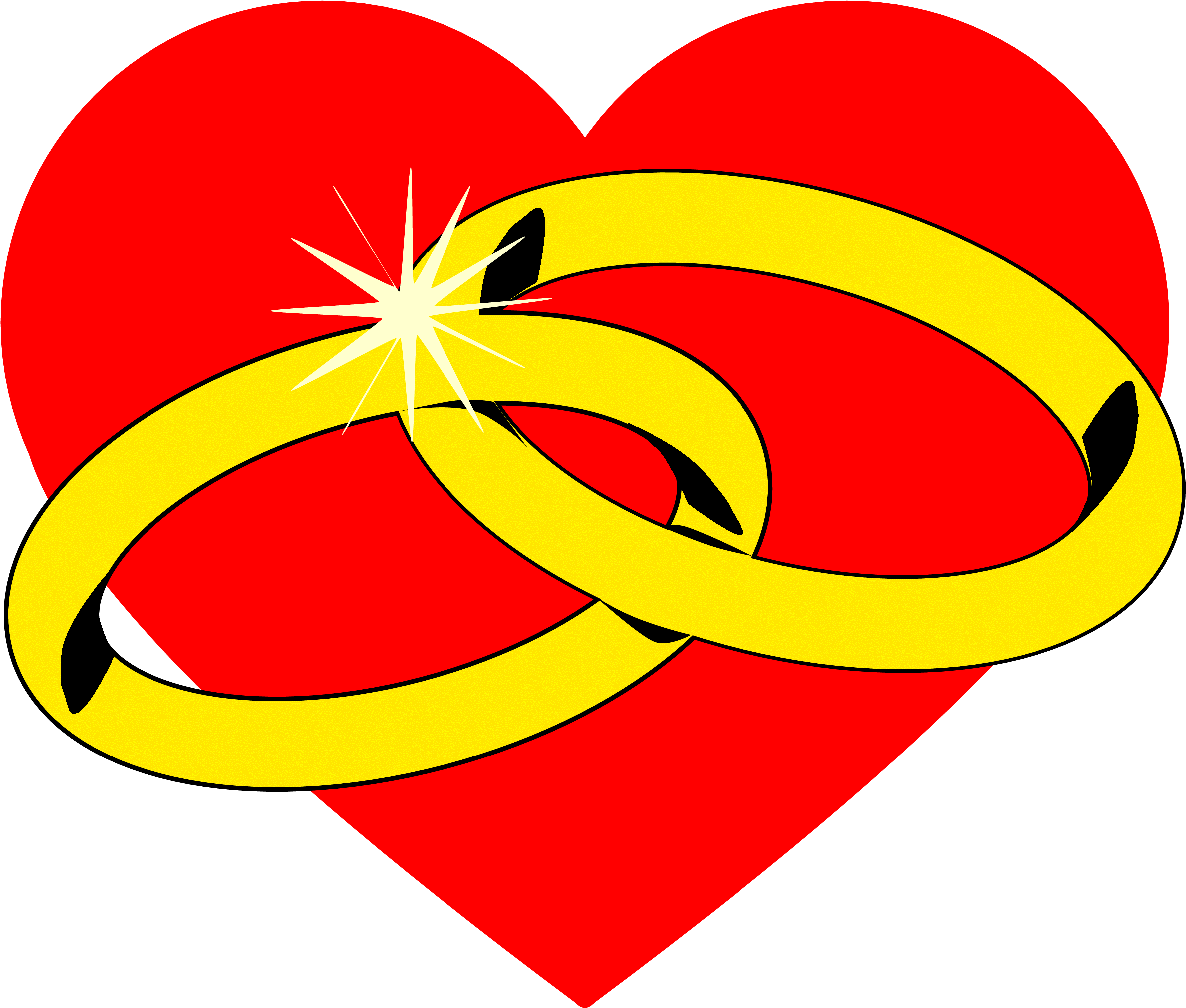 Wedding Hearts Clipart - Marriage Heart Png (3569x3034)