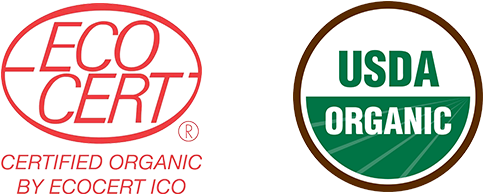 Eco Cert Sa & Usda Certification - Certified Organic By Ecocert Ico (500x250)