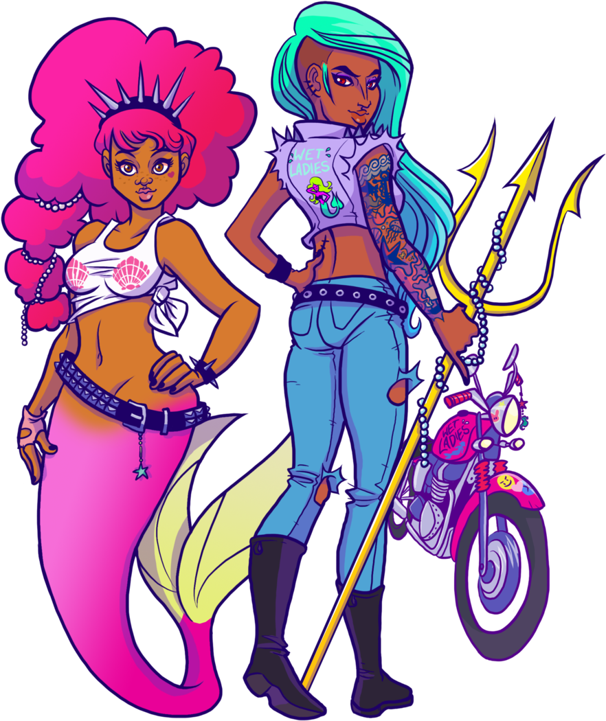 Emilie And Marina By Kayliesaurus-rex - Cartoon (900x1092)