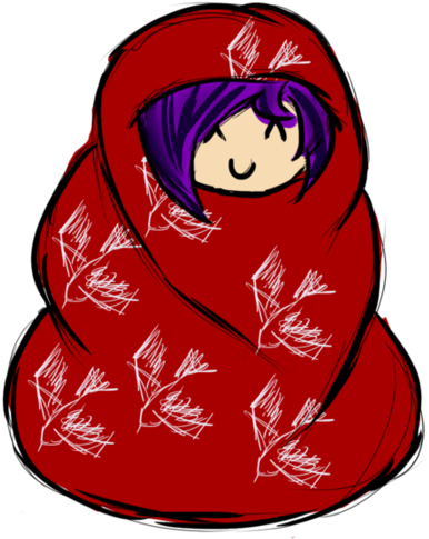 Blanket Cocoon Tes By Monkitteh - Illustration (894x894)