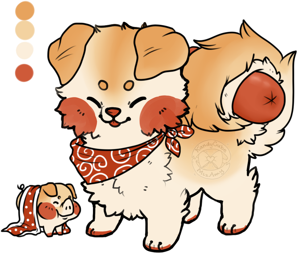 Pig In A Blanket Soosh By Kandy-cube - Drawing (1024x901)