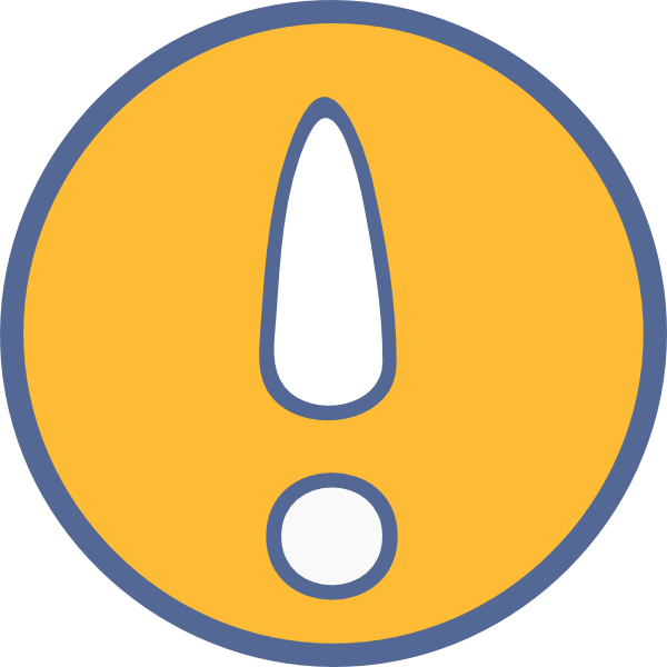 Exclamation Point Blue And Gold Clip Art At Clker - Circle (600x600)