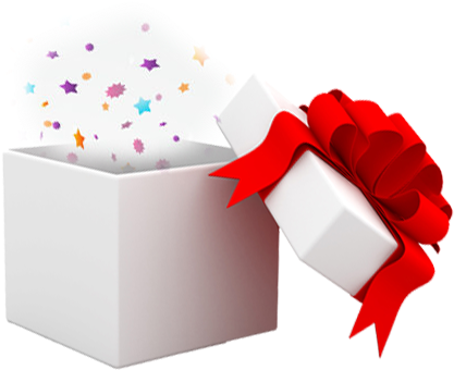 Surprise Box Clipart - Christmas Gift Animated Gif (433x341)