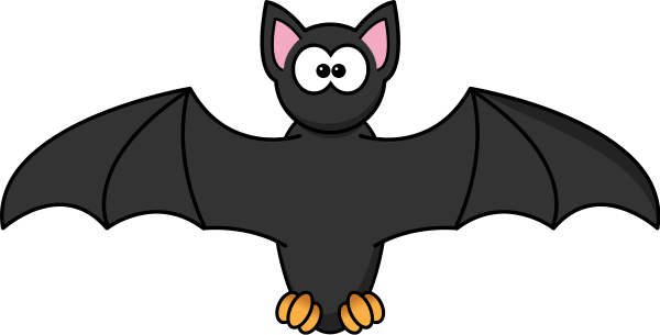 Cartoon Bat Medium 600pixel Clipart - Bat Cartoon (600x305)