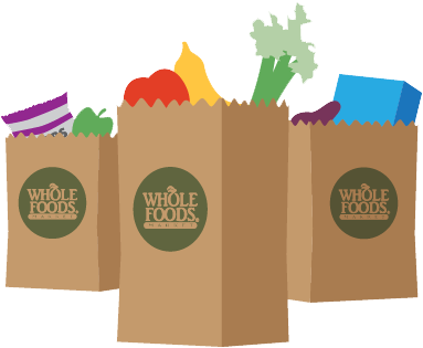 Whole Foods Market Grocery Bags - Supermarket Bingo (396x333)