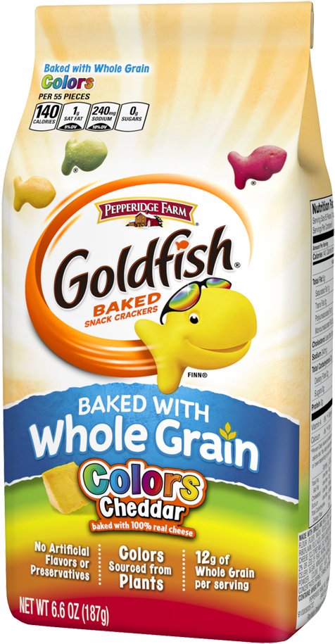Goldfish Crackers - Pepperidge Farm - Pepperidge Farm Goldfish Baked Snack Crackers Cheddar (625x1064)