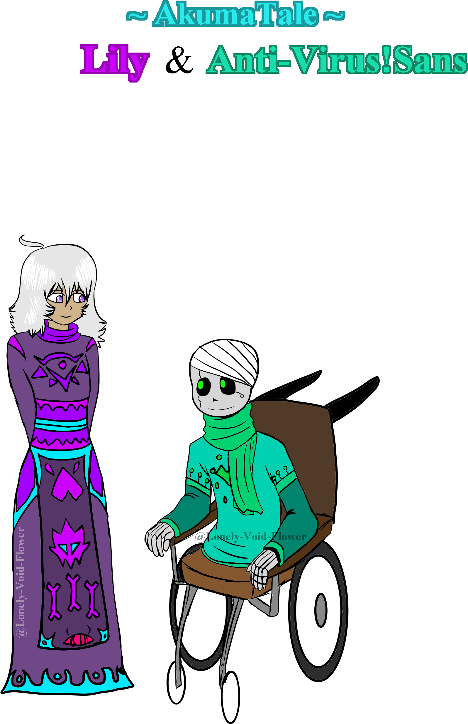 Sans By Lonely-vo - Anti Sans X Virus Sans (1859x2502)