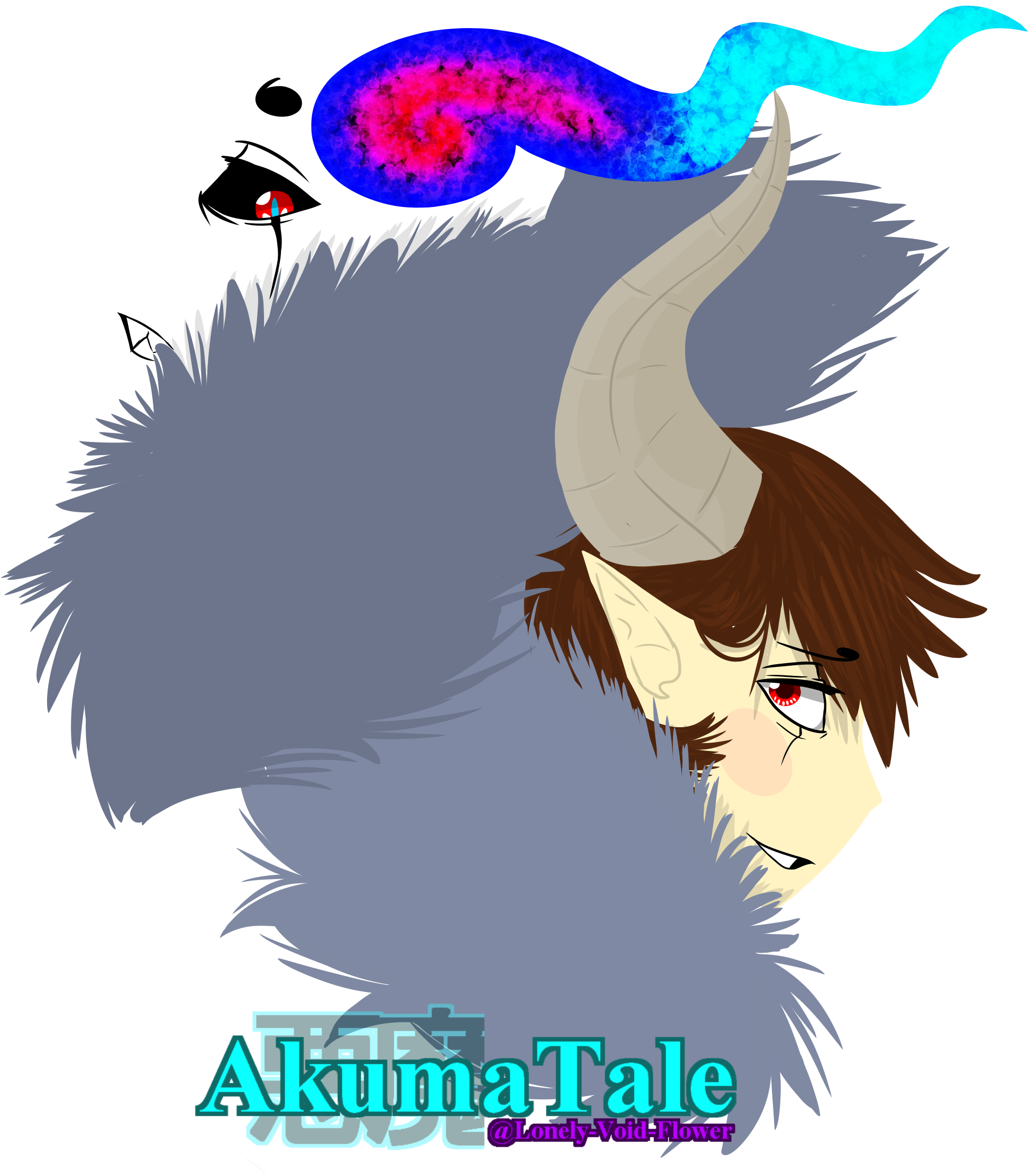 Akumatale Akuma And Azazel By Lonely Vo - Illustration (2200x2454)