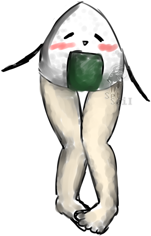 Will Senpai Ever Notice This Lonely Onigiri By Setsaii - Senpai And Kōhai (692x1153)