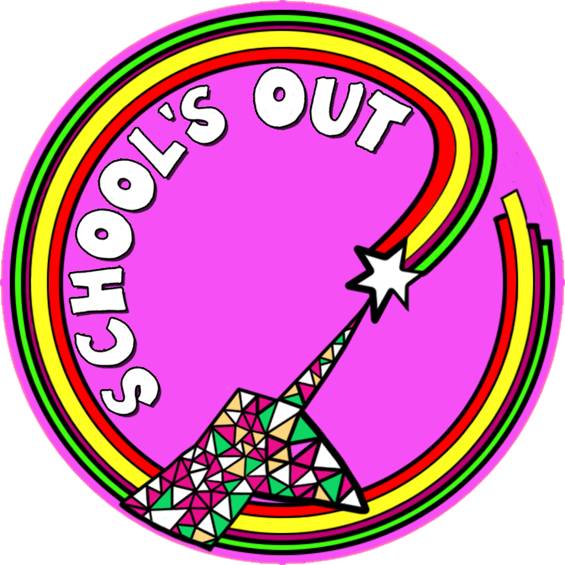 School's Out - Circle (1157x1157)