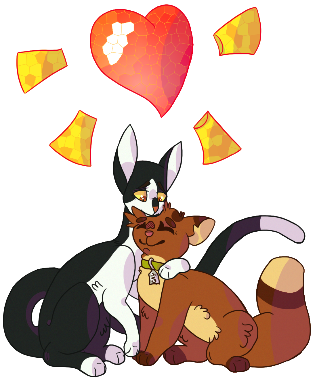 Gay Kitties By Lonely-digging - Gay Kitties By Lonely-digging (1100x1400)
