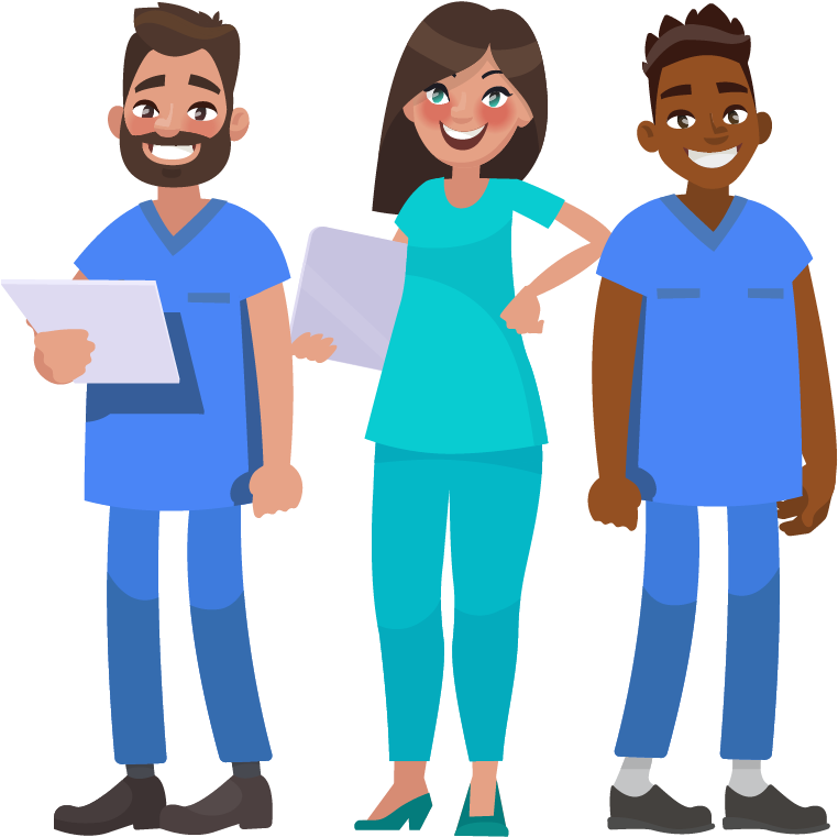 Support - Doctor Team Clipart (1006x1006)