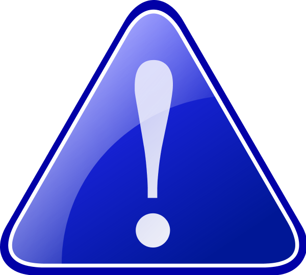 Exclamation Mark Interjection Question Mark Map Clip - Exclamation Mark Blue Icon (600x540)