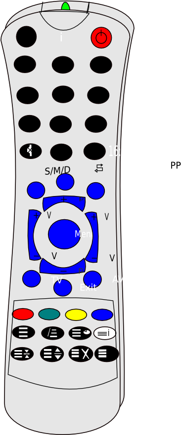 Remote Control - Remote Control Clipart (512x880)