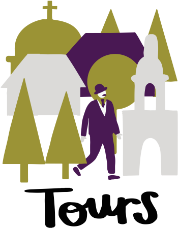 Here At The James Joyce Centre We Offer Walking Tours - Walking Tour Icon (600x600)