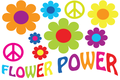 Pretty Hippie Clipart Free Flower Power More Than Ever - Flower Power Logo Png (450x450)