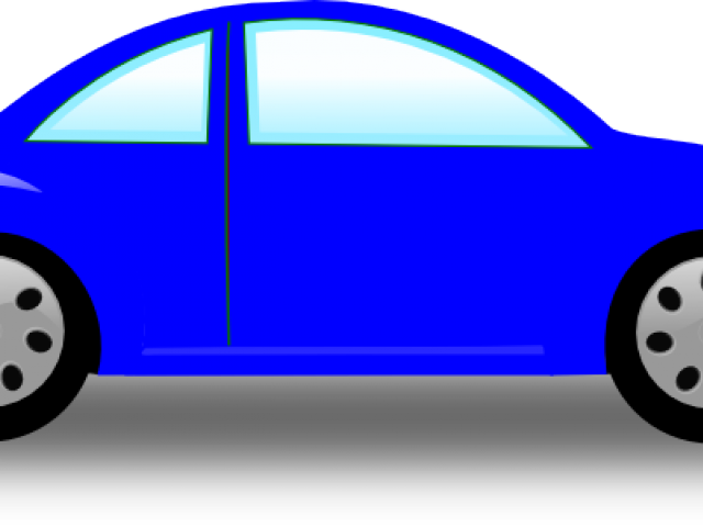 Blue Car Clipart - Sports Sedan (640x480)