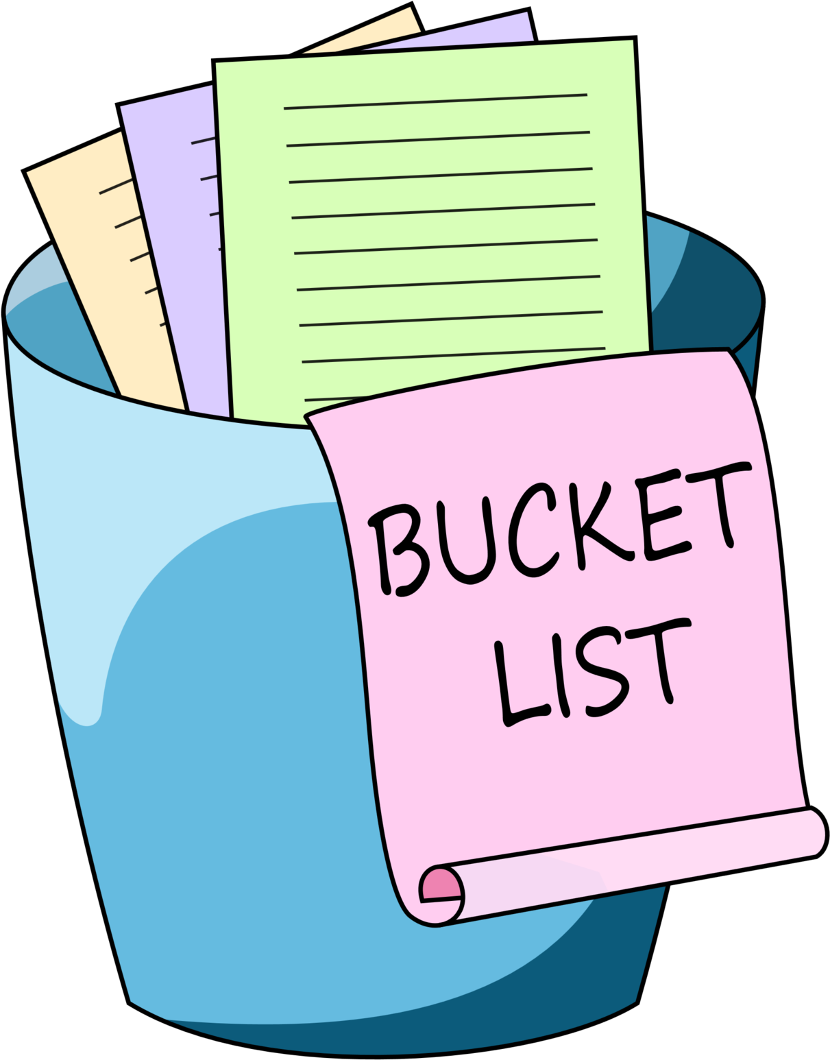 Bucket List Logo By Reitanna-seishin - Bucket List Clip Art (1280x1680)
