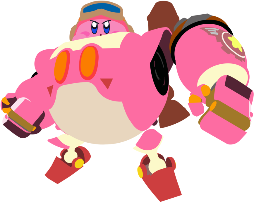 Kirby Robobot By Squiggle-e - Cartoon (1024x718)