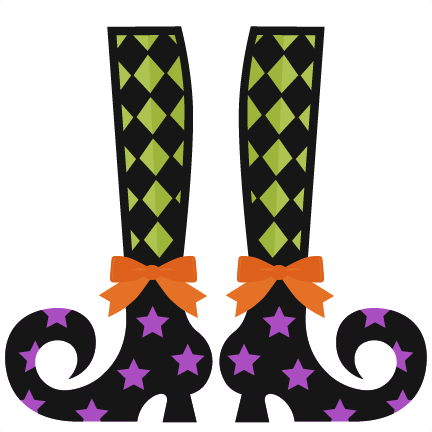 Witch Shoes Svg Scrapbook Cut File Cute Clipart Files - Witch Legs Clipart Png (432x432)