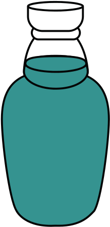 Food Illustration Cartoon Silhouette - Plastic Bottle (550x550)