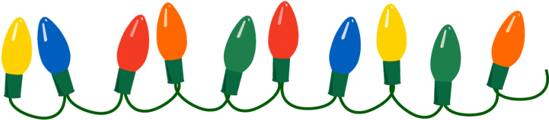 Season's Greetings 25% Off Sale - String Of Christmas Lights (800x183)