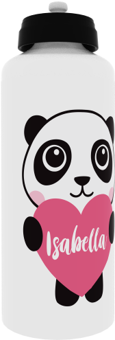 Panda Holding Heart - Giant Panda (600x600)