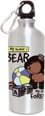 Bear 600ml Silver Sipper - Silver Sipper (284x426)